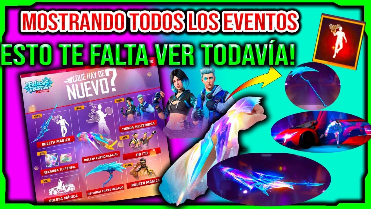 Descubre el proximo evento en Free Fire